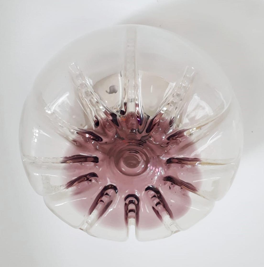 Amethyst Murano Sconce - 3 available In Good Condition For Sale In Los Angeles, CA