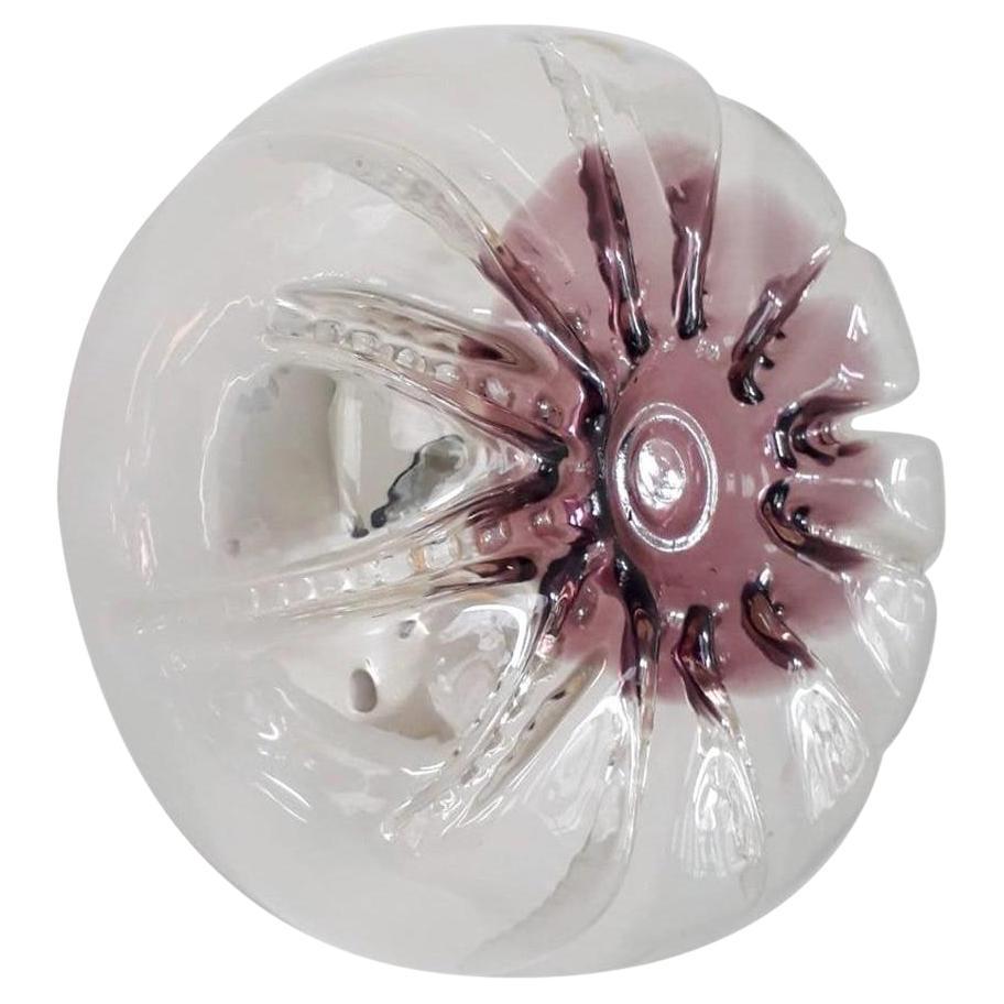 Amethyst Murano Sconce - 3 available For Sale