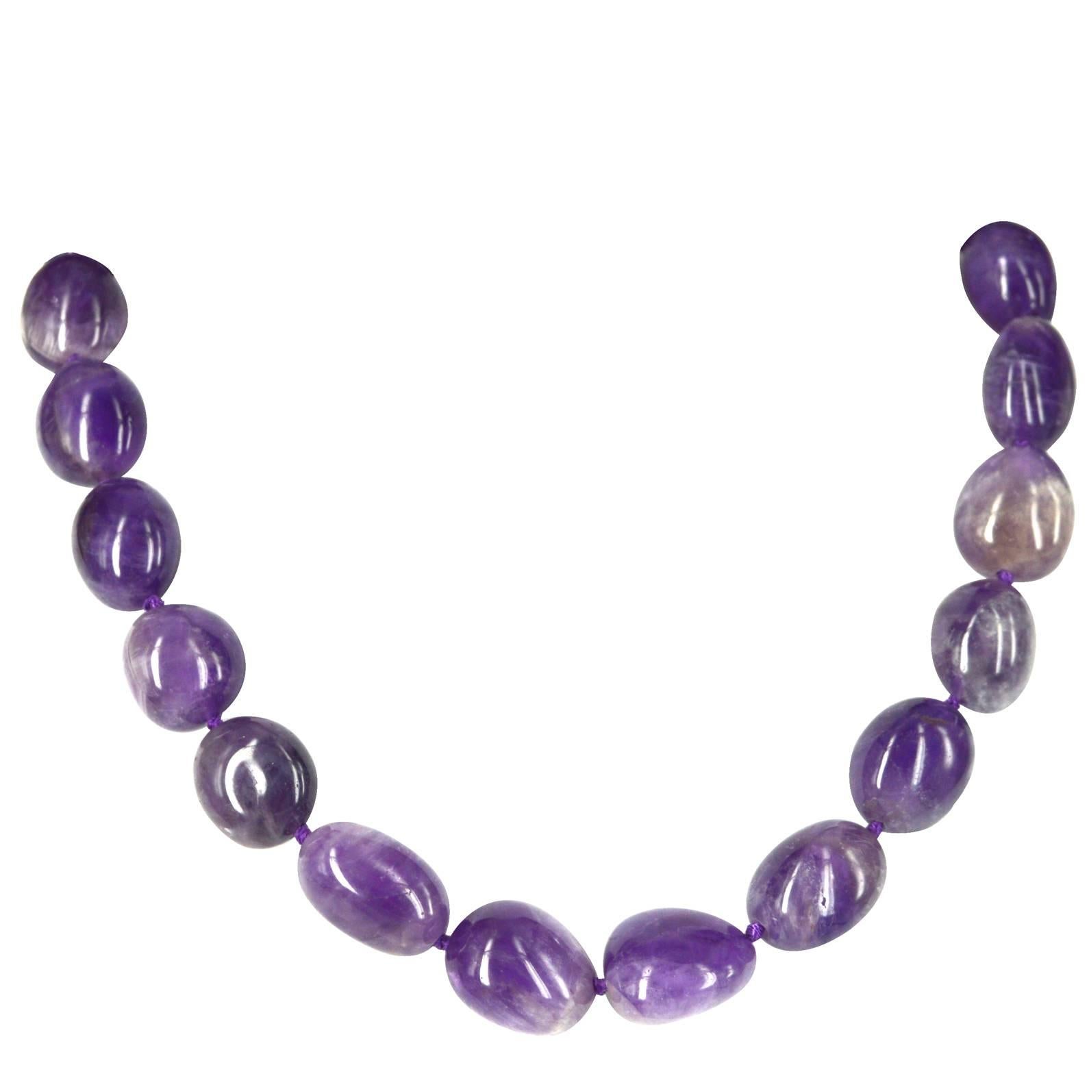 Amethyst Nugget Gold Necklace