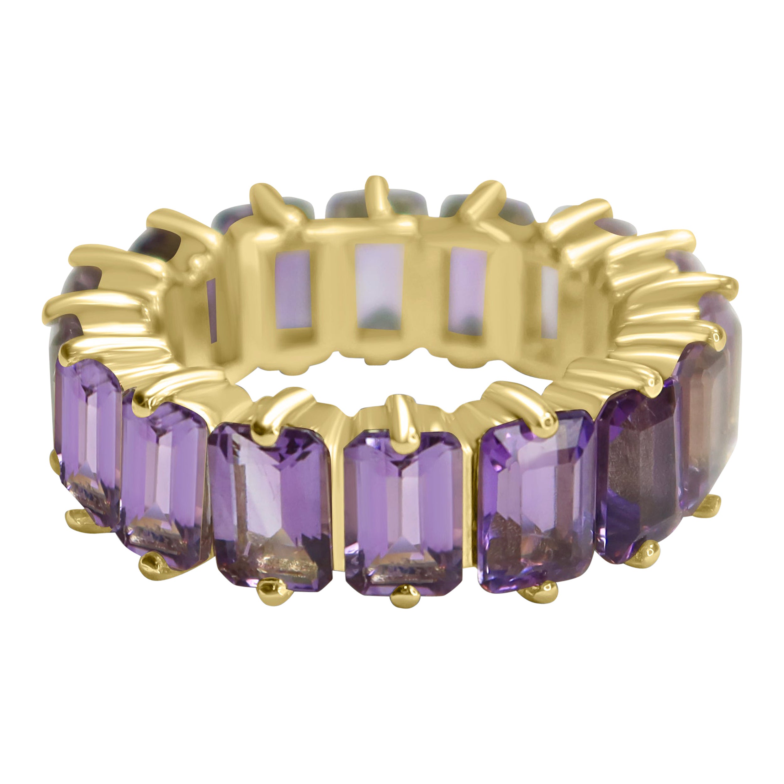 Eternity Band aus Amethyst mit Ombre-Muster im Angebot