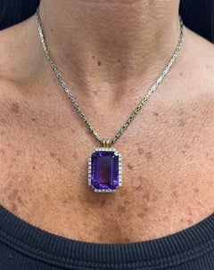 Amethyst Pendant Necklace