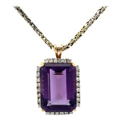Collier à pendentifs en améthyste