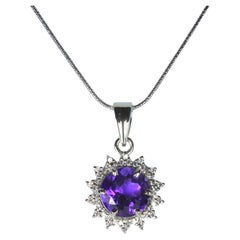 Amethyst Pendant Necklace