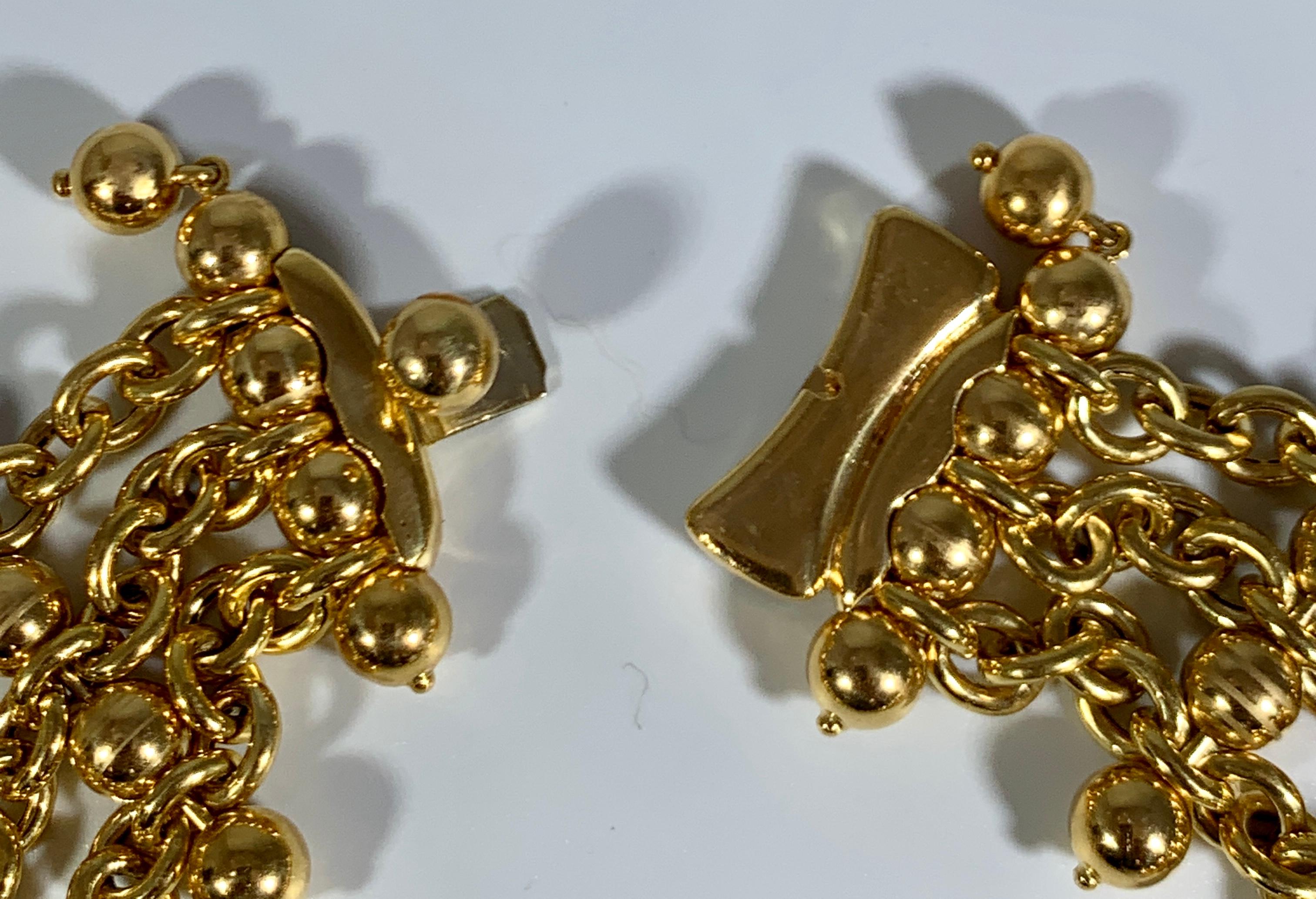 Women's Amethyst, Peridot , Ruby, Diamond Multi Gem Collar Necklace 18 Karat Yellow Gold