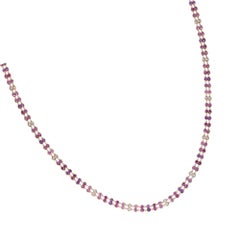 Sunita Nahata Collar de amatista, turmalina rosa de 15,70 ct. y diamantes en 18KRG.