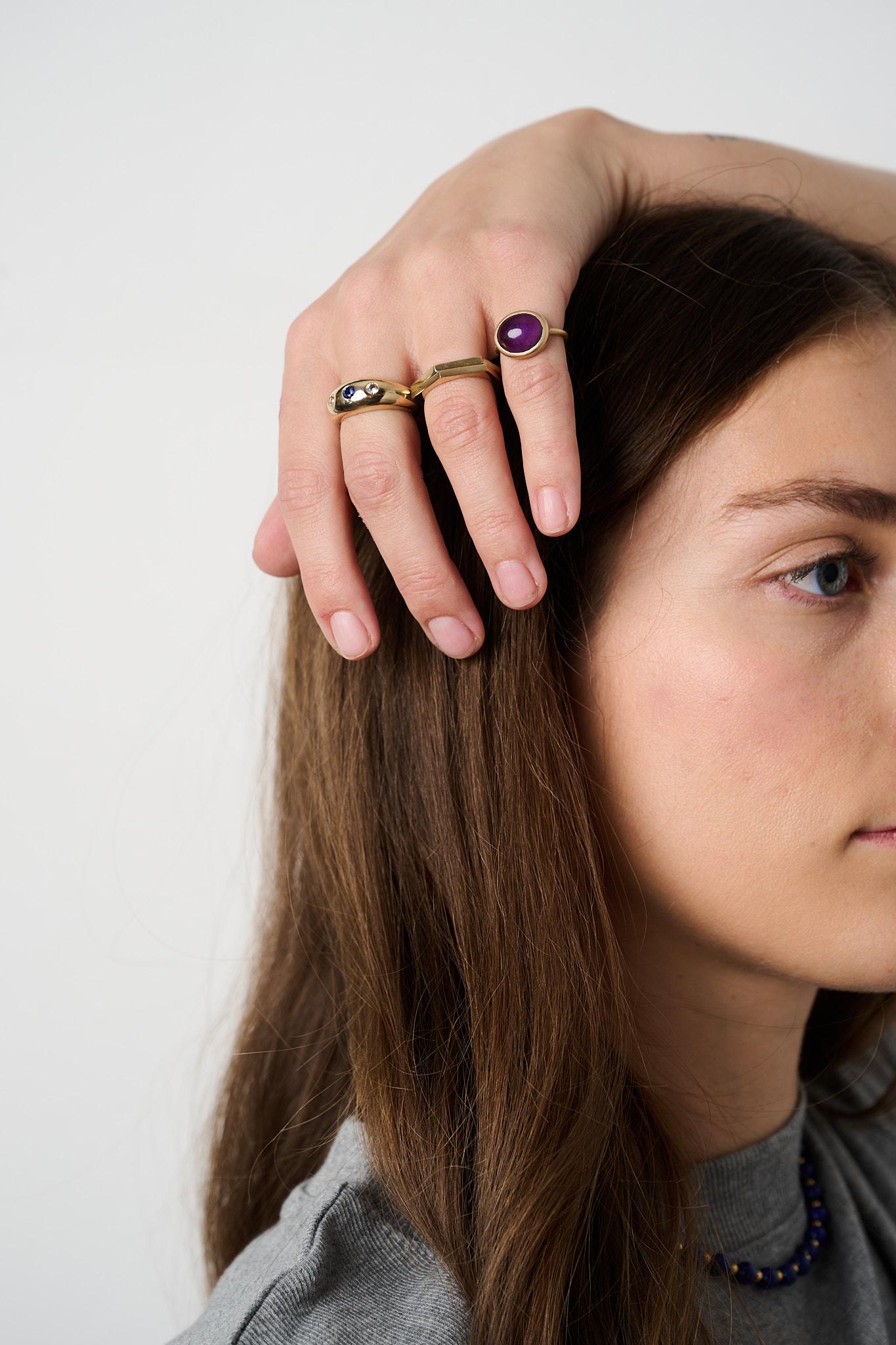 For Sale:  Amethyst Pinky Ring 7