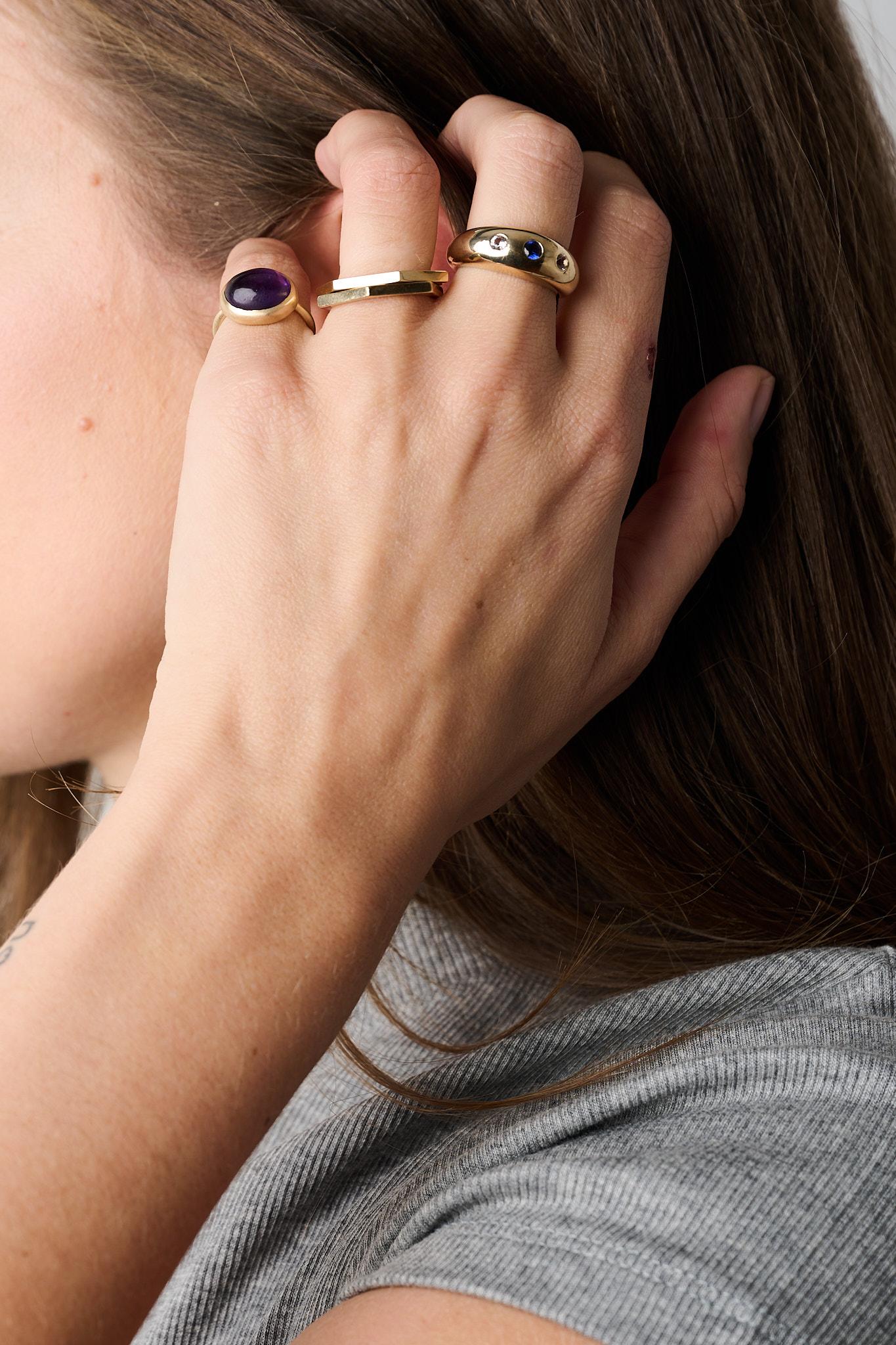 For Sale:  Amethyst Pinky Ring 8