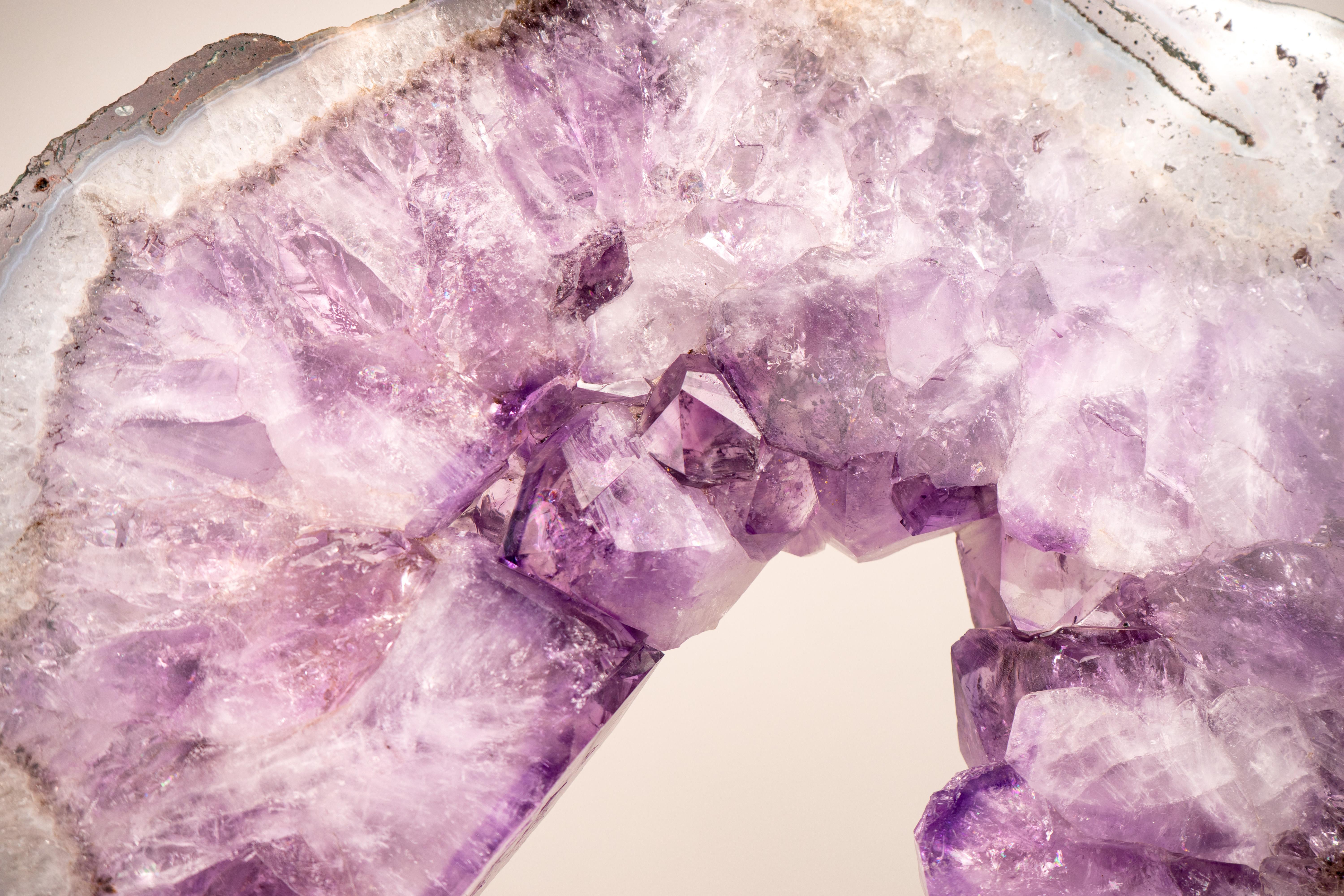Amethyst Portal with Large Purple Amethyst and Agate Lace For Sale 1