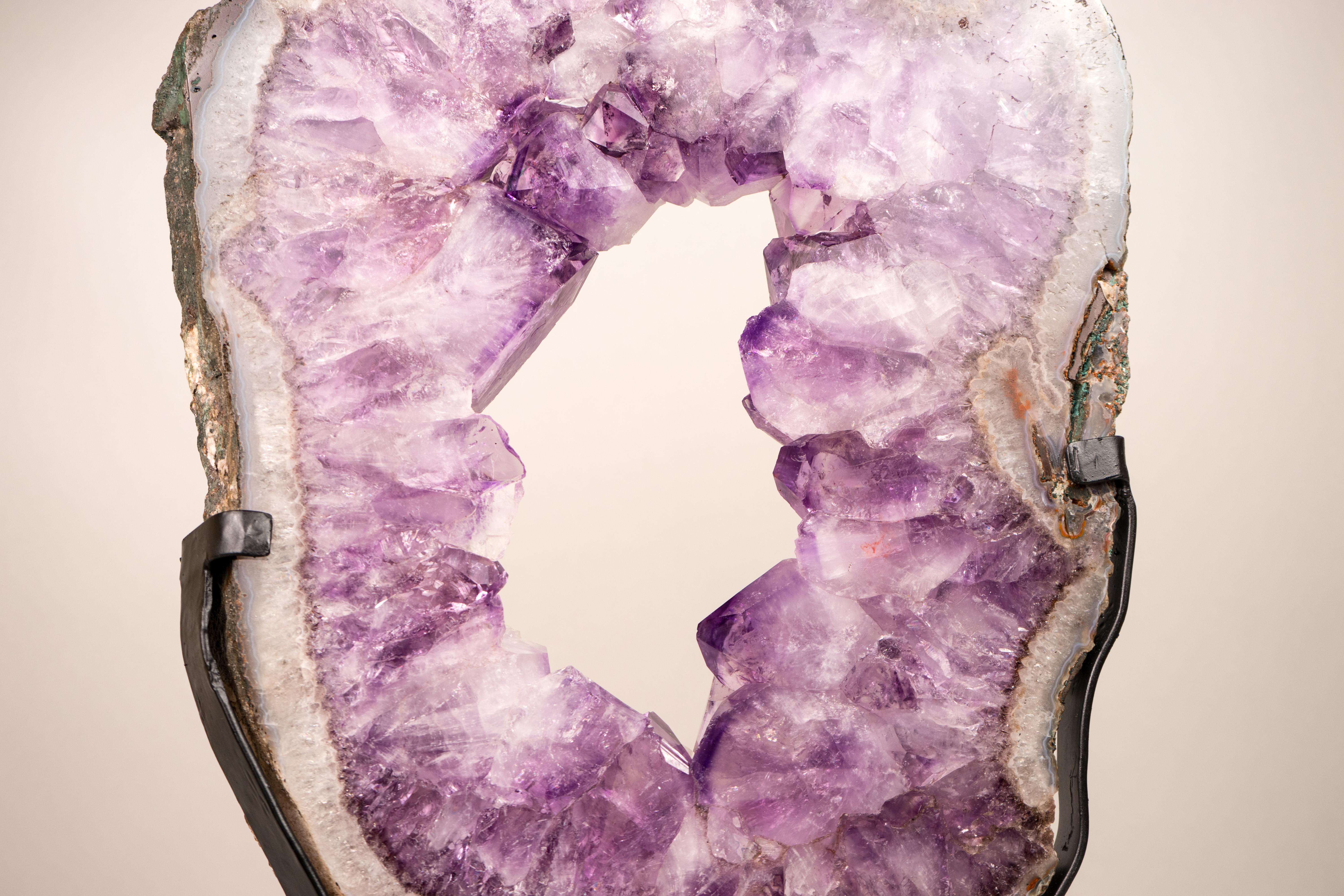 Amethyst Portal with Large Purple Amethyst and Agate Lace For Sale 2