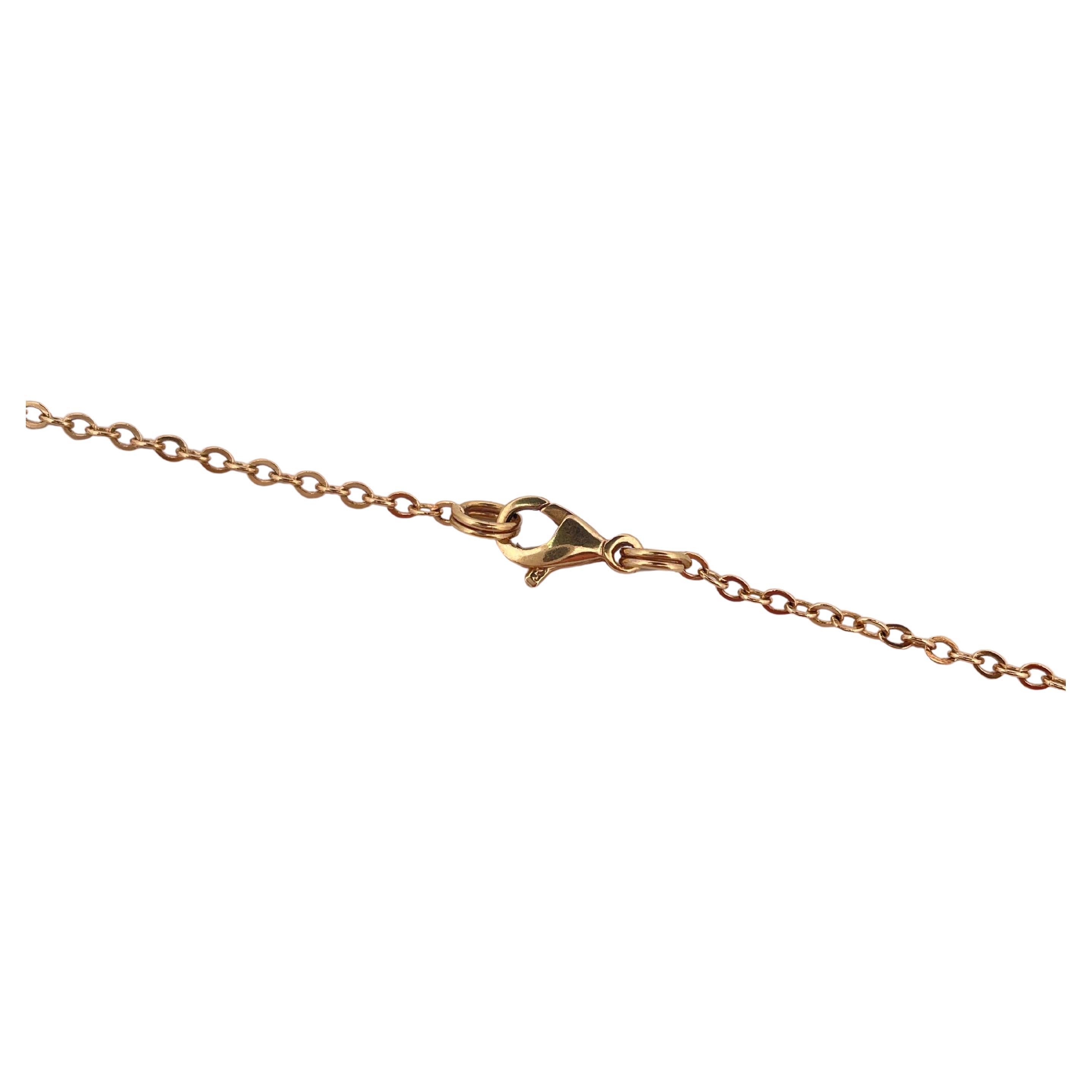 Amethyst & Quartz Necklace set in 14K Yellow Gold For Sale 2