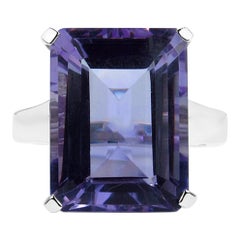 Bague en améthyste 11.4 carats en argent sterling