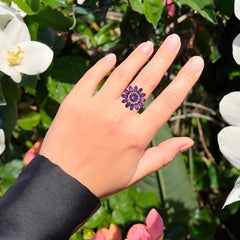 Amethyst Ring 2,53 Karat 9K Gelbgold