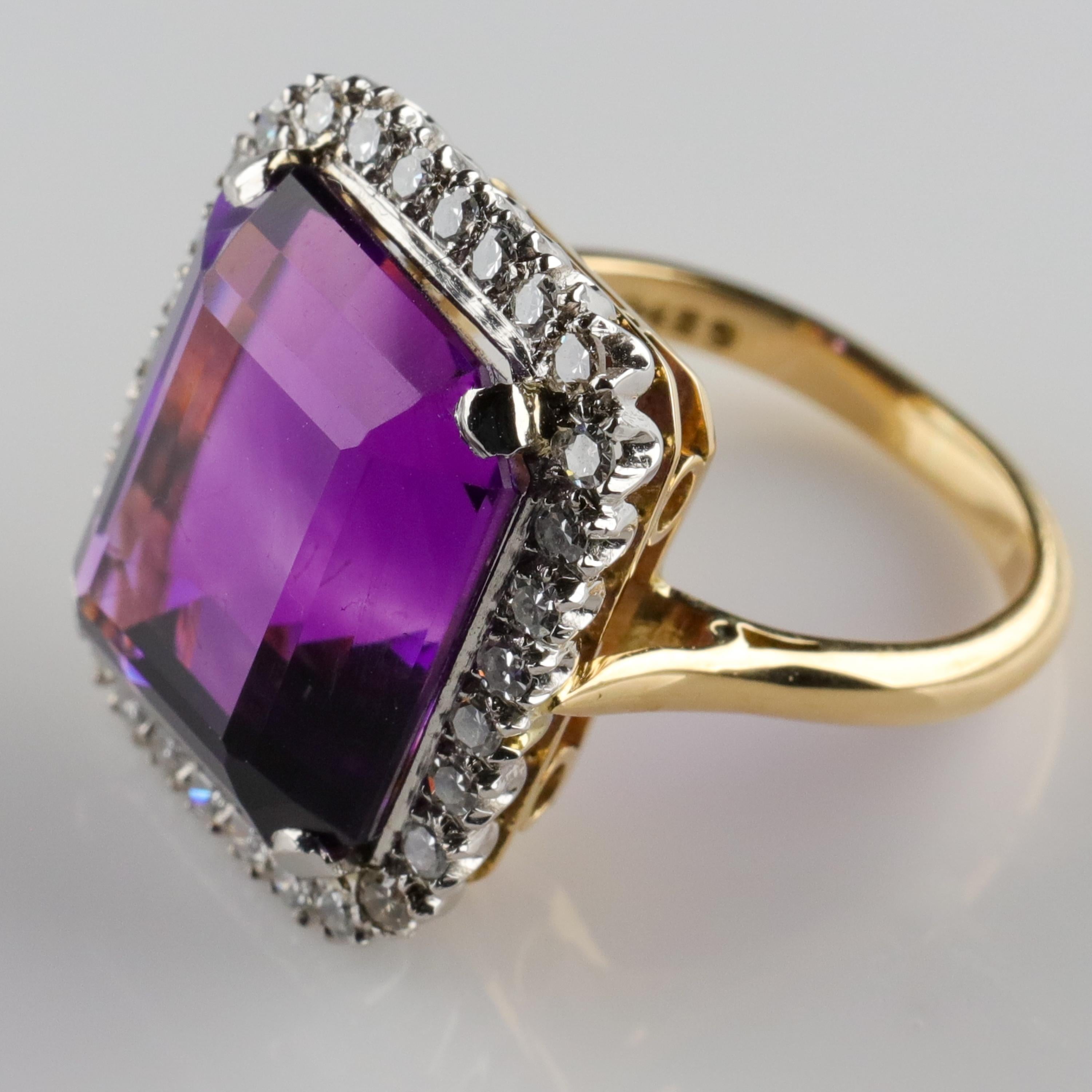 Amethyst Ring by British Royal Jeweler in Original Box with Receipt 2