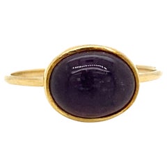 Amethyst Ring in 21k and 18k Yellow Gold