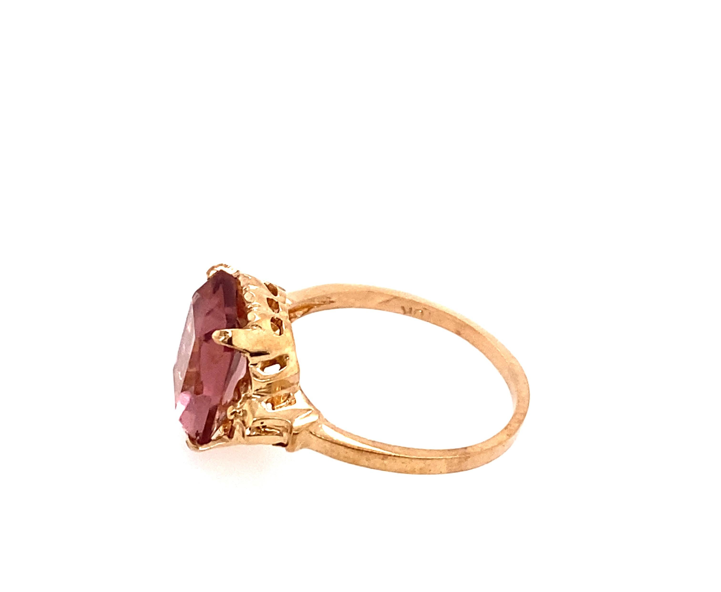 red amethyst ring