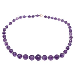 Amethyst Rock Crystal Necklace, 1960