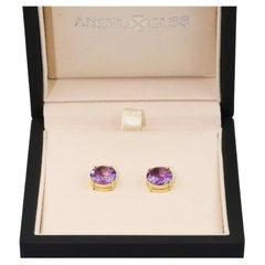 Amethyst Stud Earrings