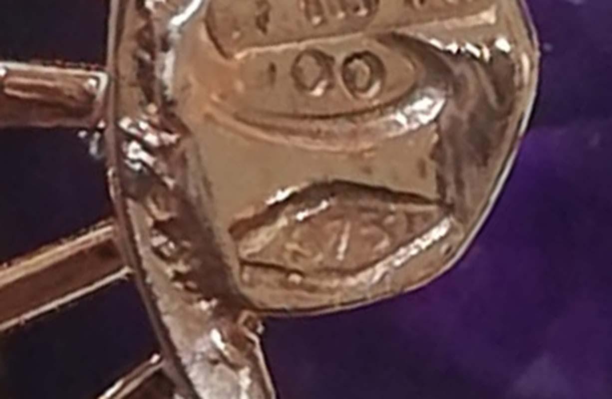 Amethyst, Rubies, Diamonds, Rose Gold and Silver Rinf. Damen im Angebot