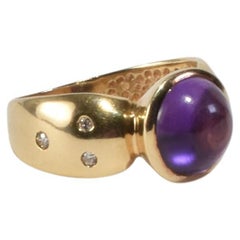 Amethyst Sapphire Ring