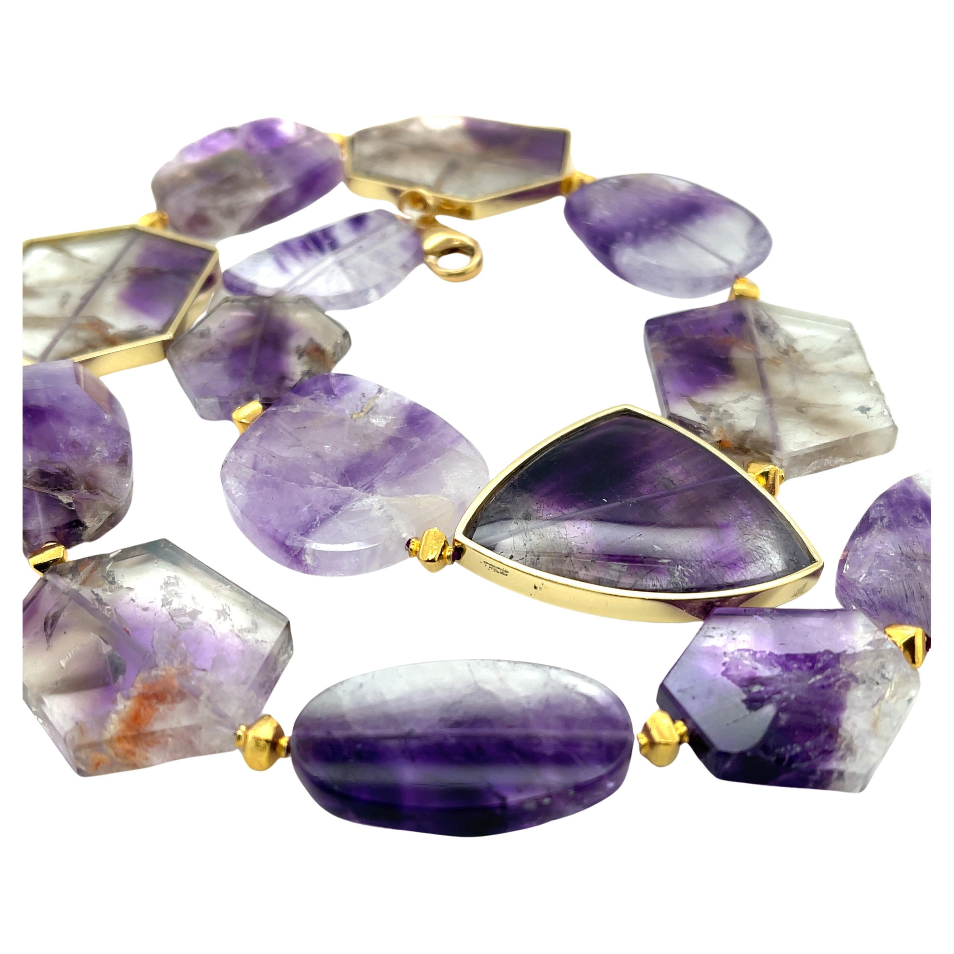 This one-of-a-kind amethyst necklace is a real statement piece that will have your friends saying, 