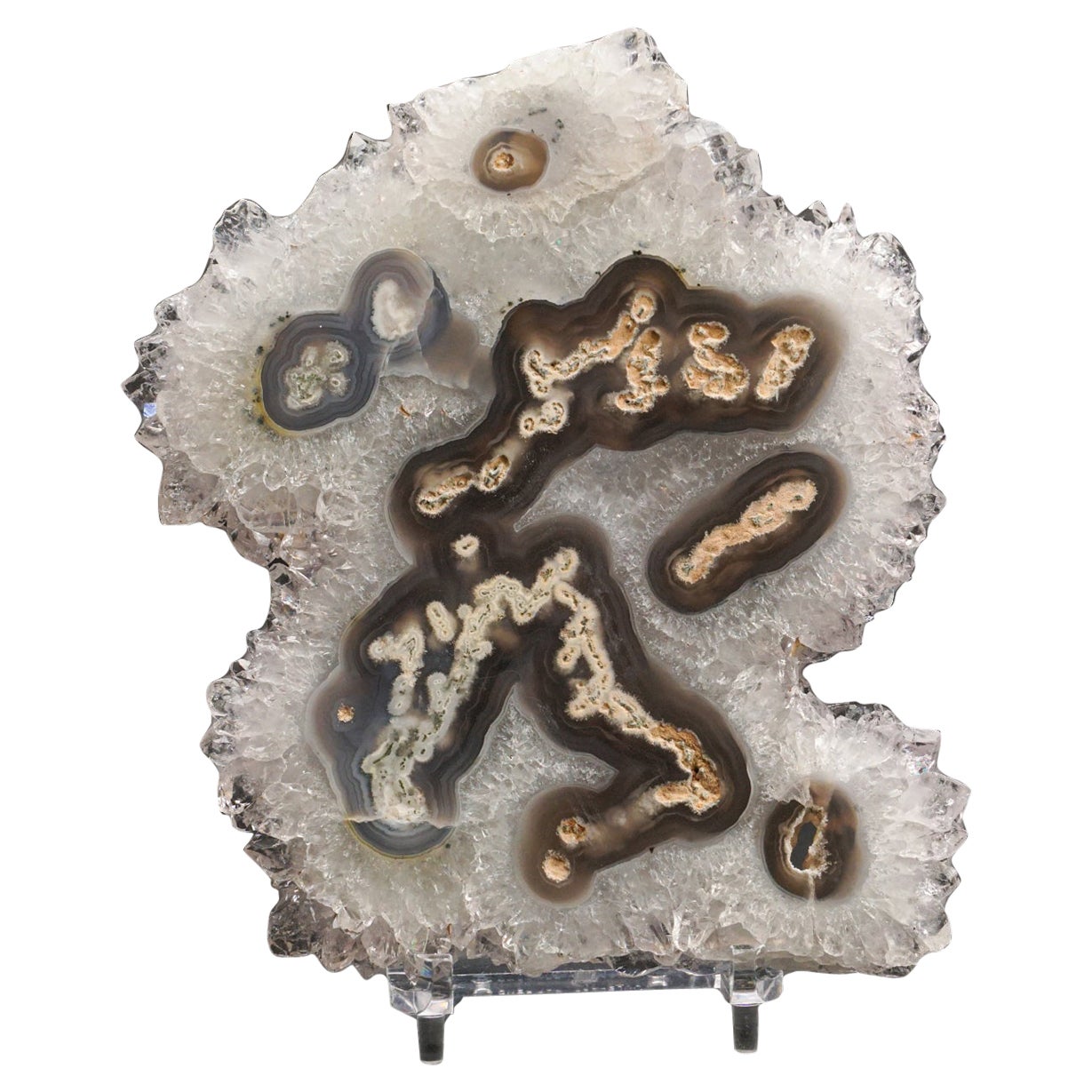 La tranche d'améthyste Stalactite d'Uruguay (227,5 grammes)