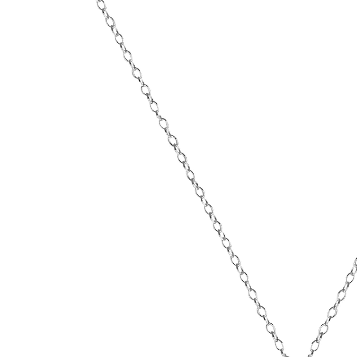 Amethyst Sterling Silver Necklace In New Condition For Sale In London, GB