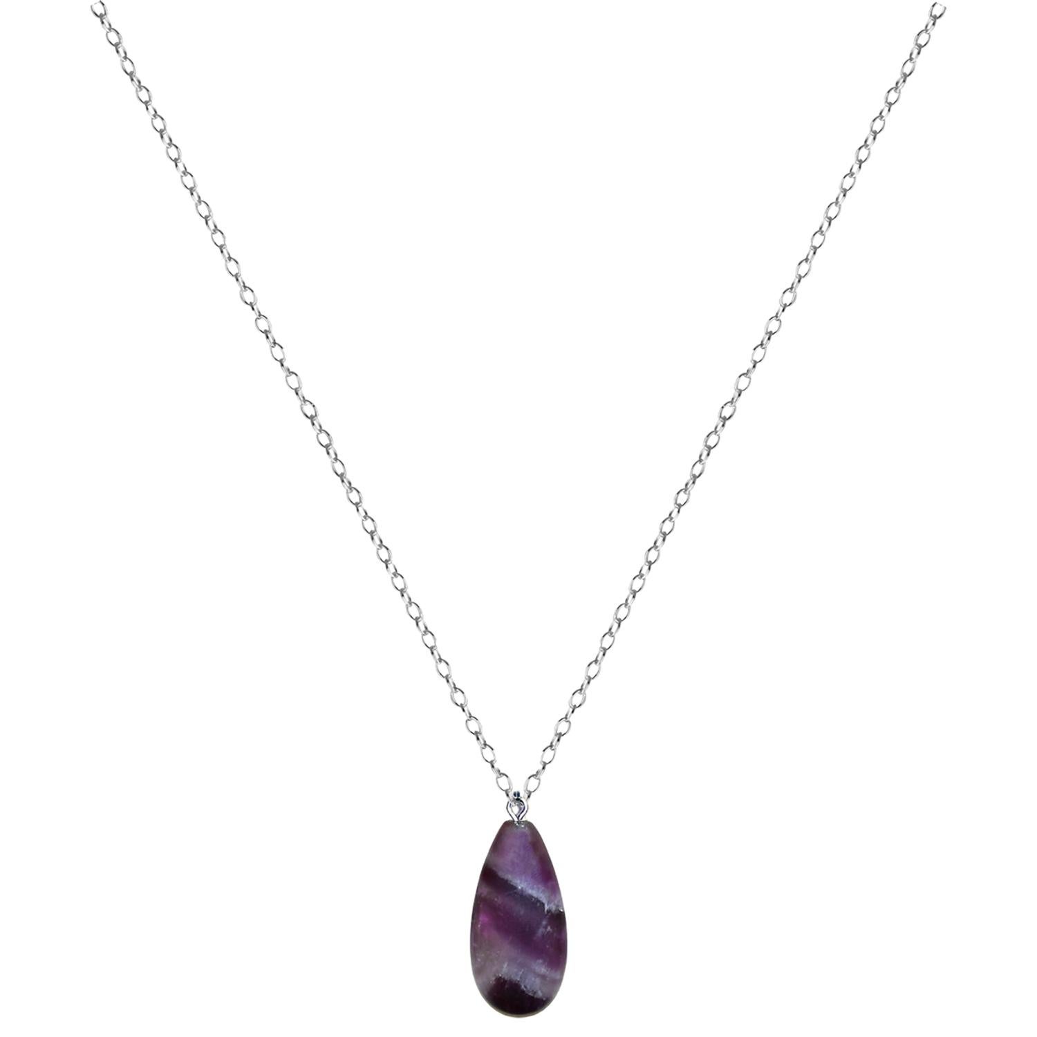 Women's Amethyst Sterling Silver Necklace For Sale