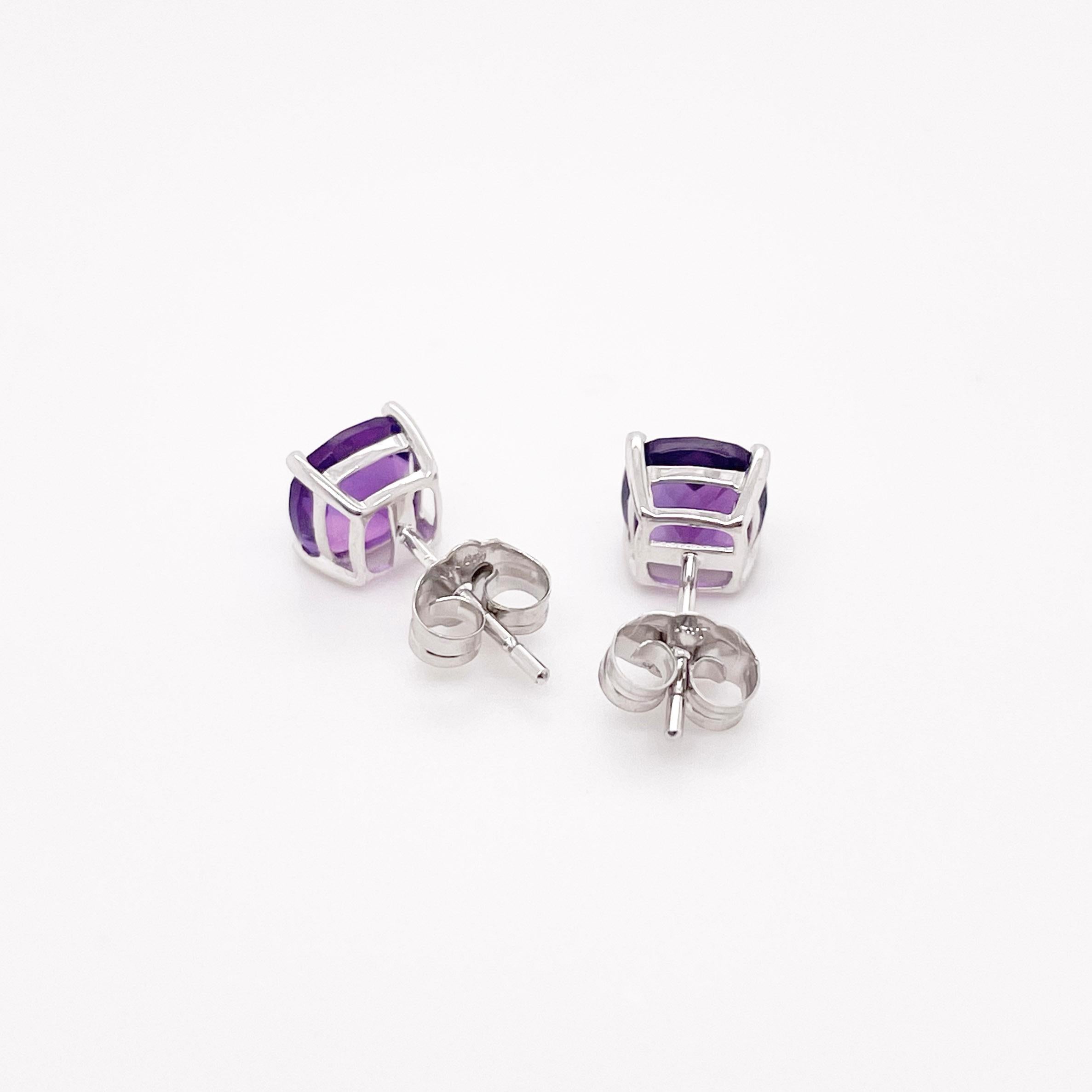 amethyst studs