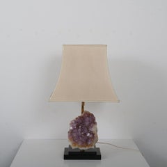Amethyst Table Lamp in the Style of Willy Daro, Belgium, 1970