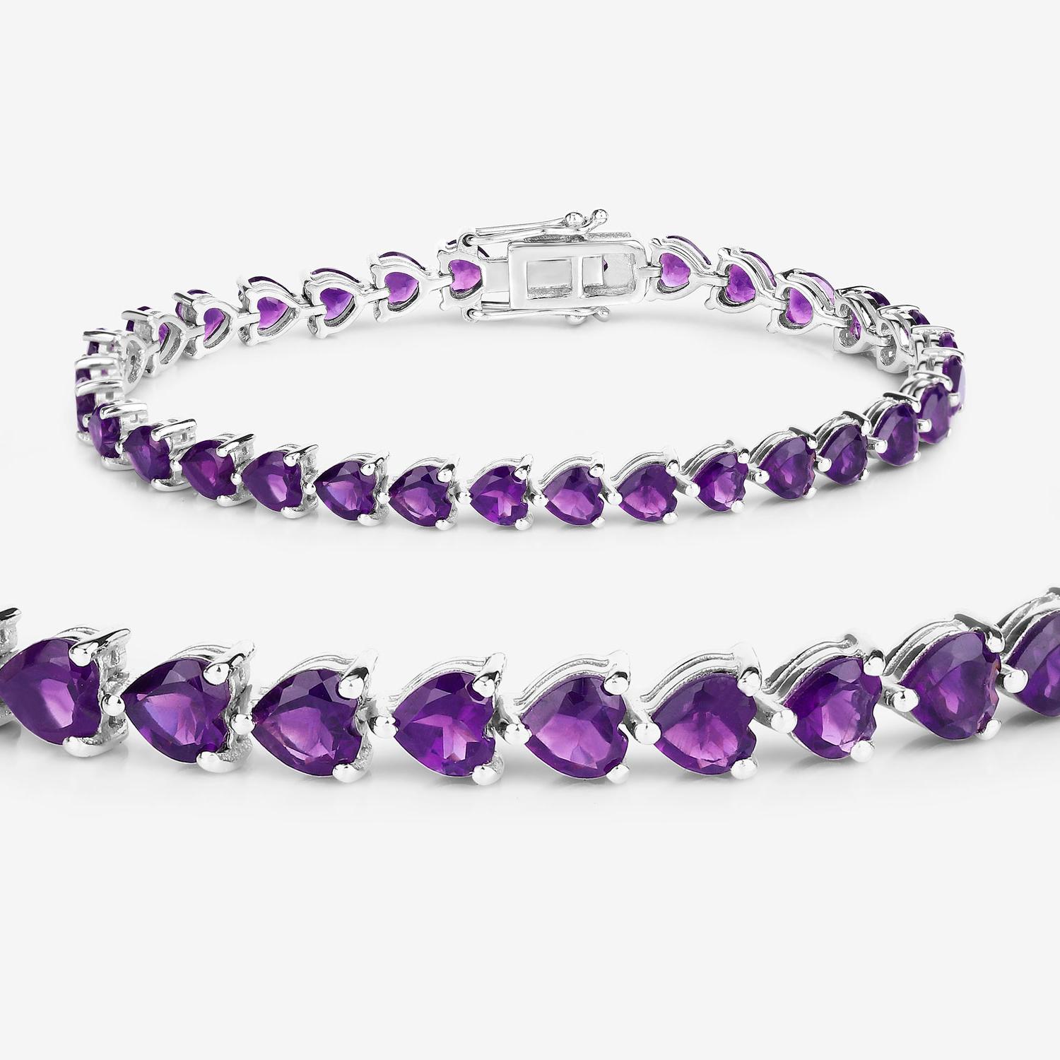 Contemporain Bracelet tennis en argent sterling 13.3 carats en vente
