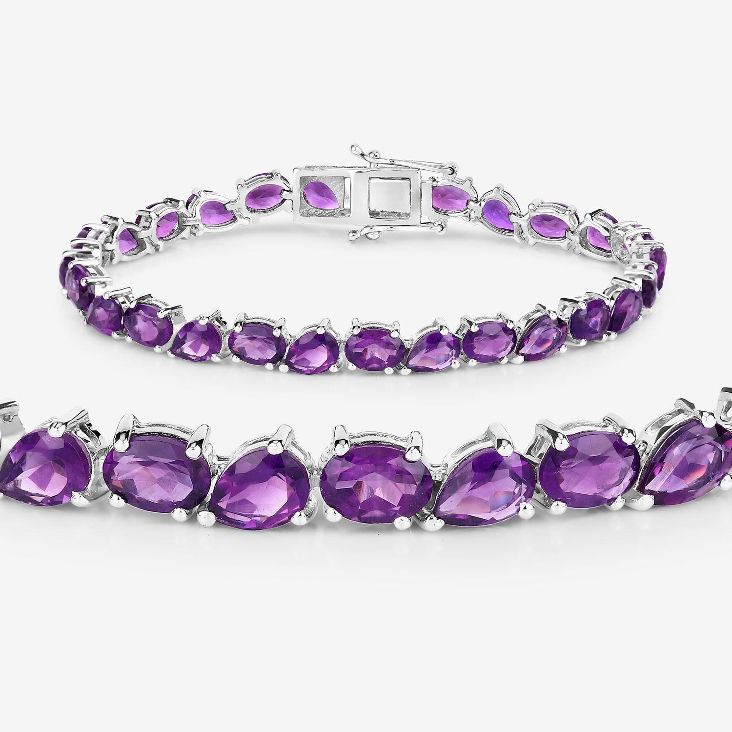 Contemporain Bracelet tennis en argent sterling 20 carats en vente