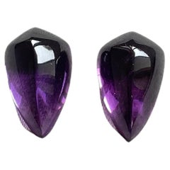 Amethyst Top Quality Fancy Shield Smooth Loose Gemstone For Jewelry 