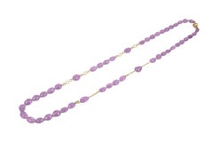 Amethyst Tumbles Chain Link Necklace