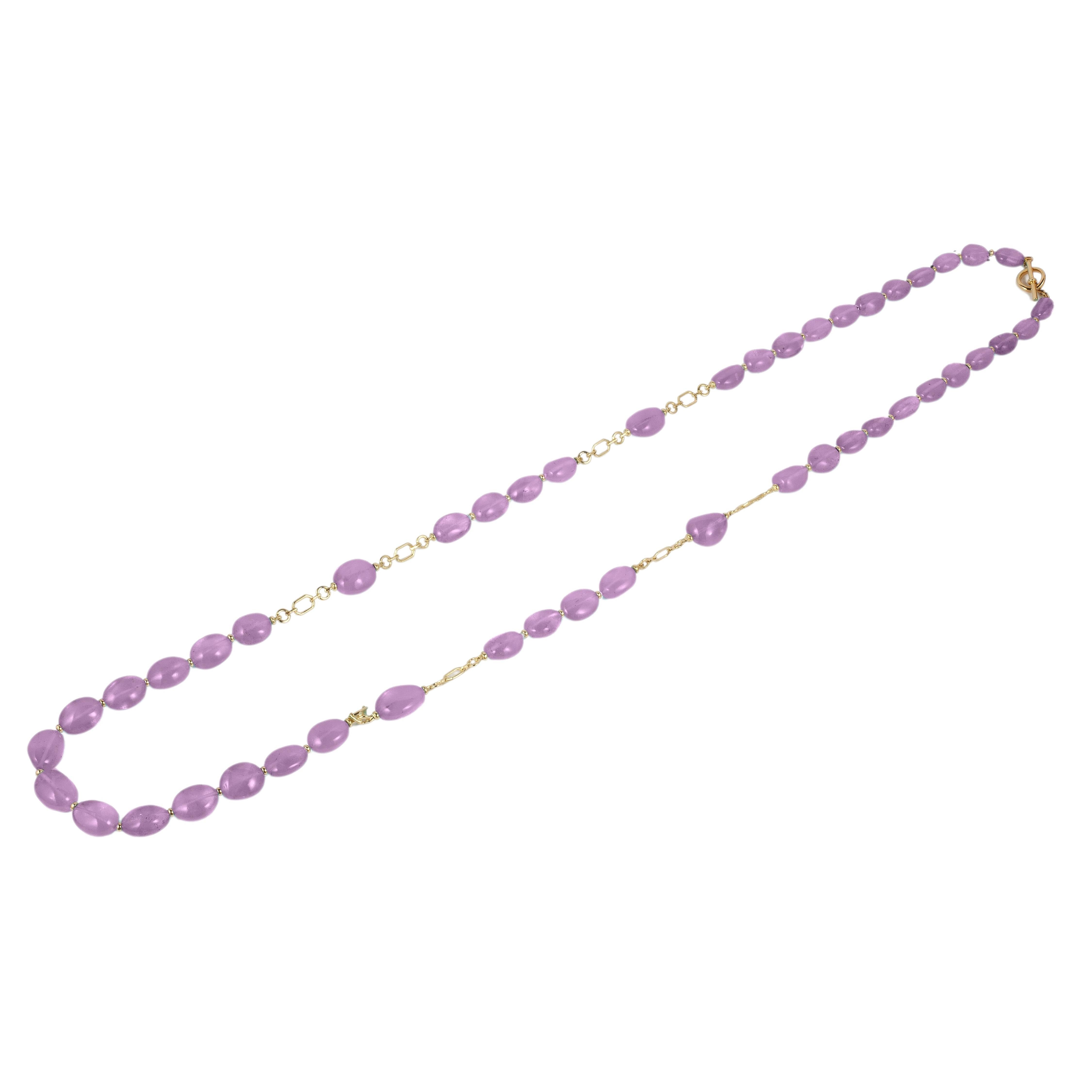 Amethyst Tumbles Kette A Link Halskette im Angebot