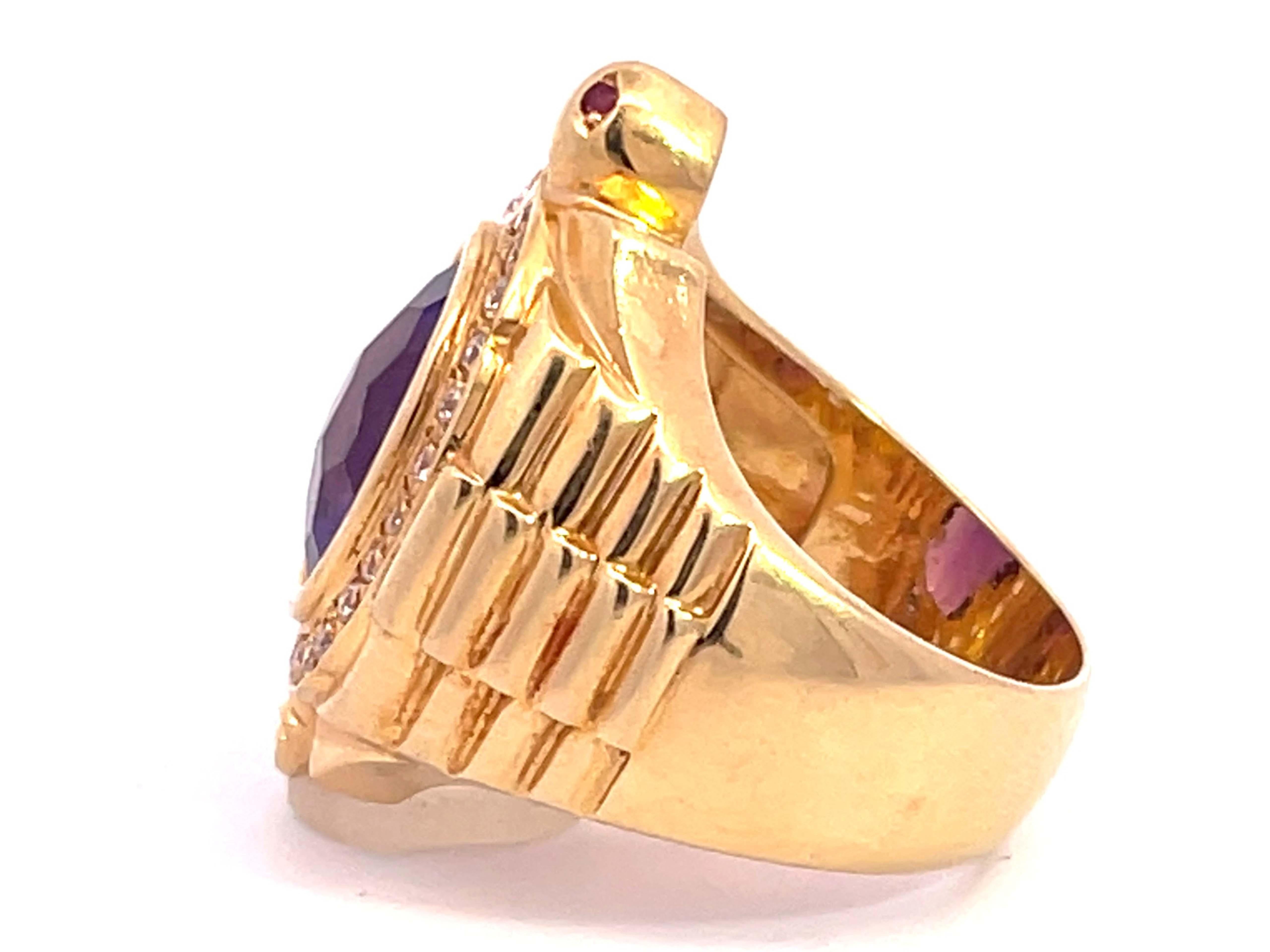 amethyst mens ring