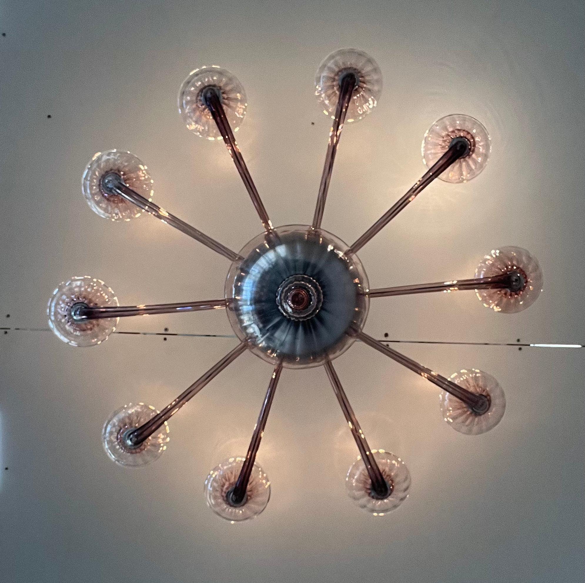 Lampadario Veneziano Ametista di Fabio Ltd in vendita 6