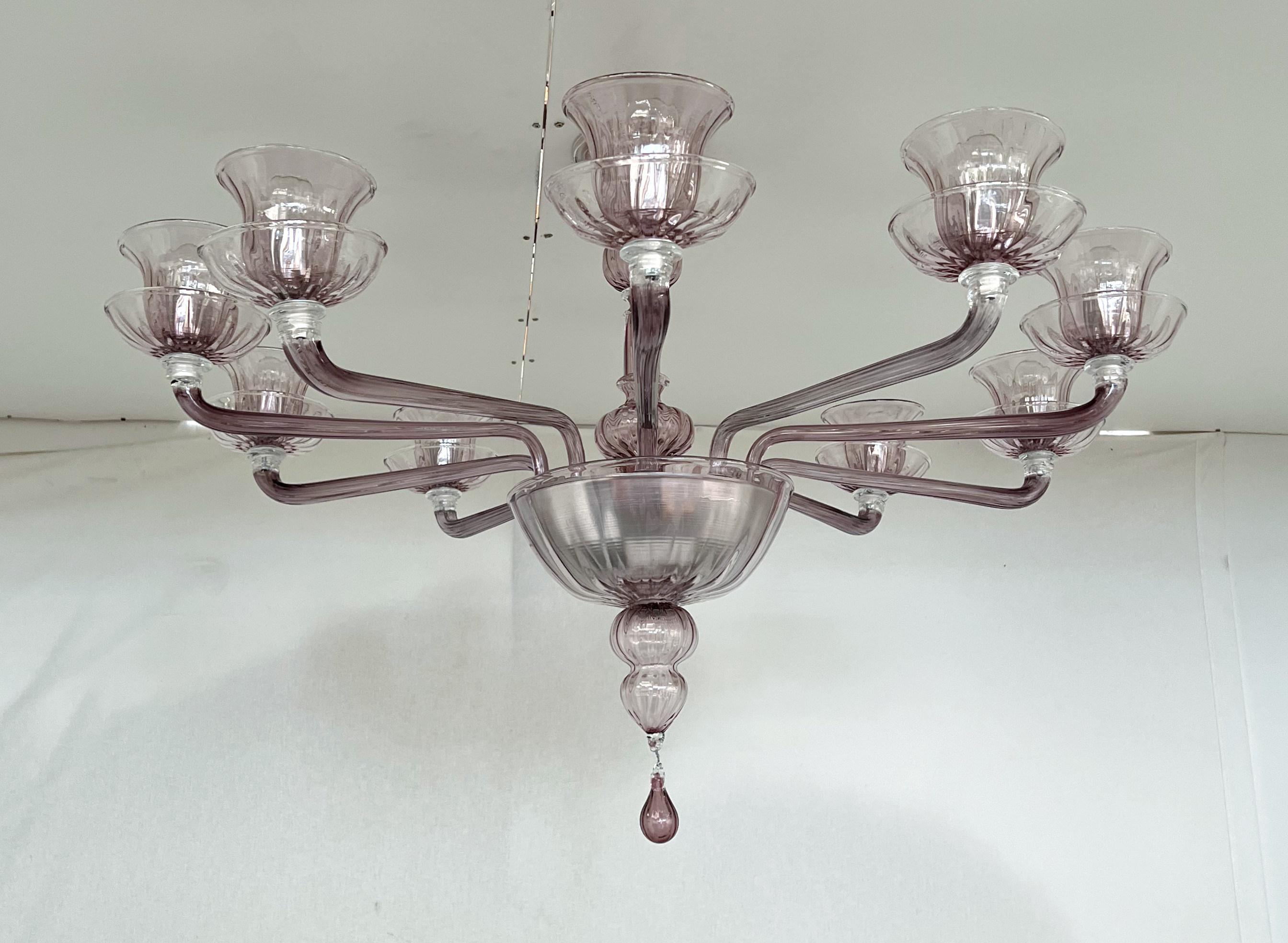 Lampadario Veneziano Ametista di Fabio Ltd In condizioni Nuovo in vendita a Los Angeles, CA