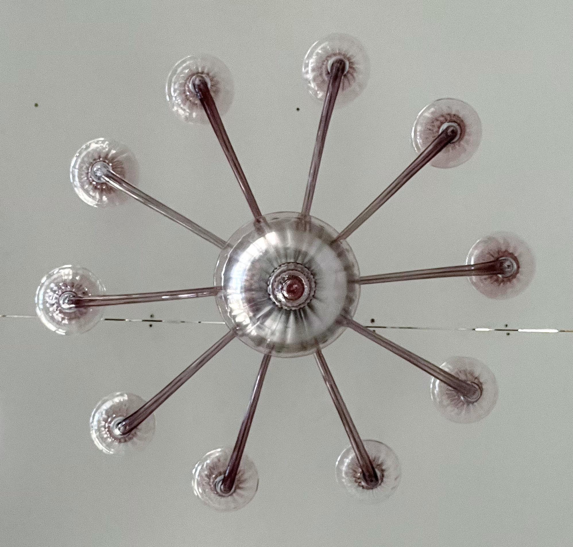 Lampadario Veneziano Ametista di Fabio Ltd in vendita 1
