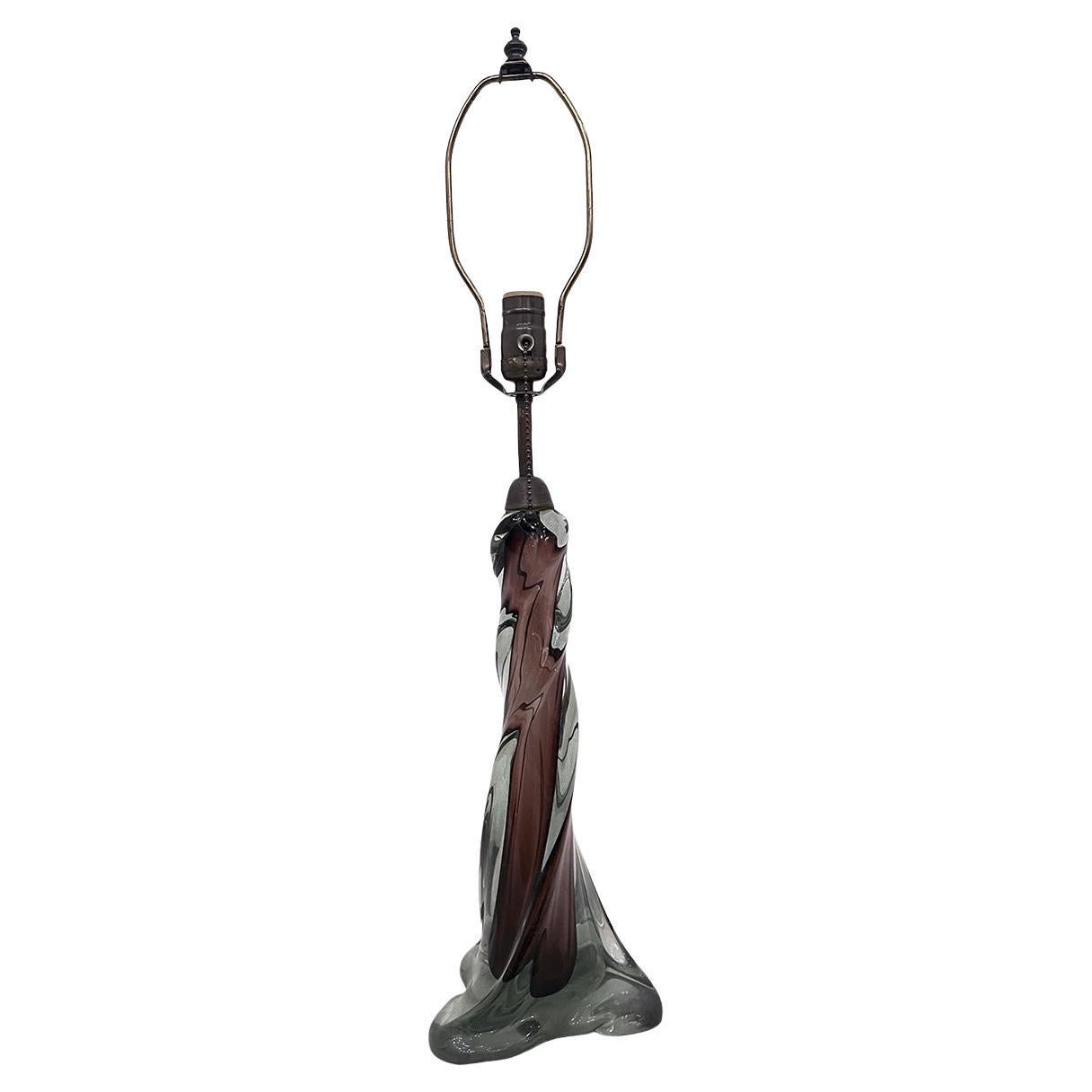Amethyst Venetian Glass Table Lamp