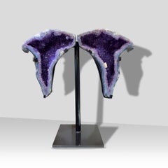 Amethyst Wings on Custom Stand