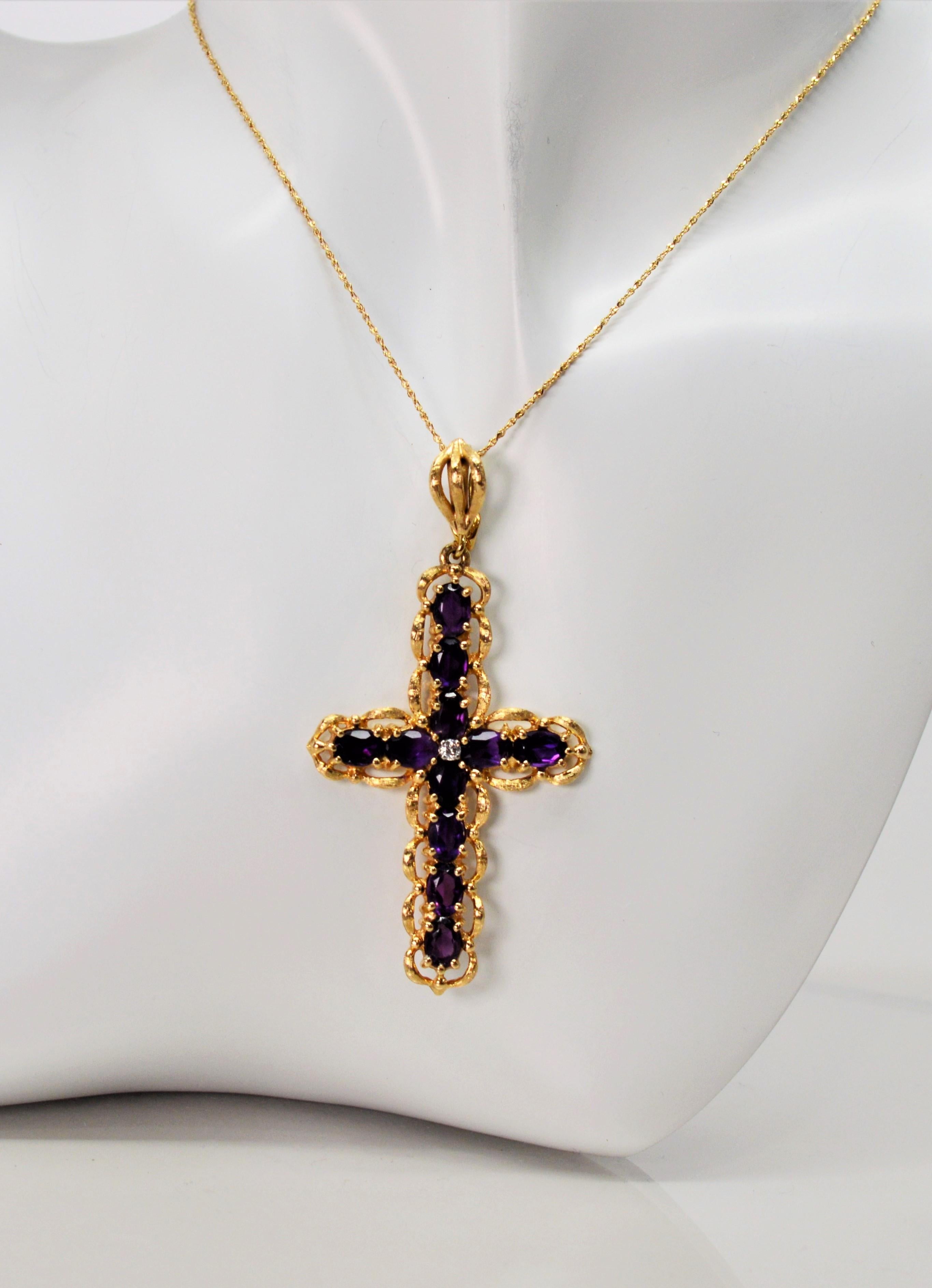 large cross pendant gold