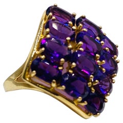 Amethyst Yellow Gold Ring