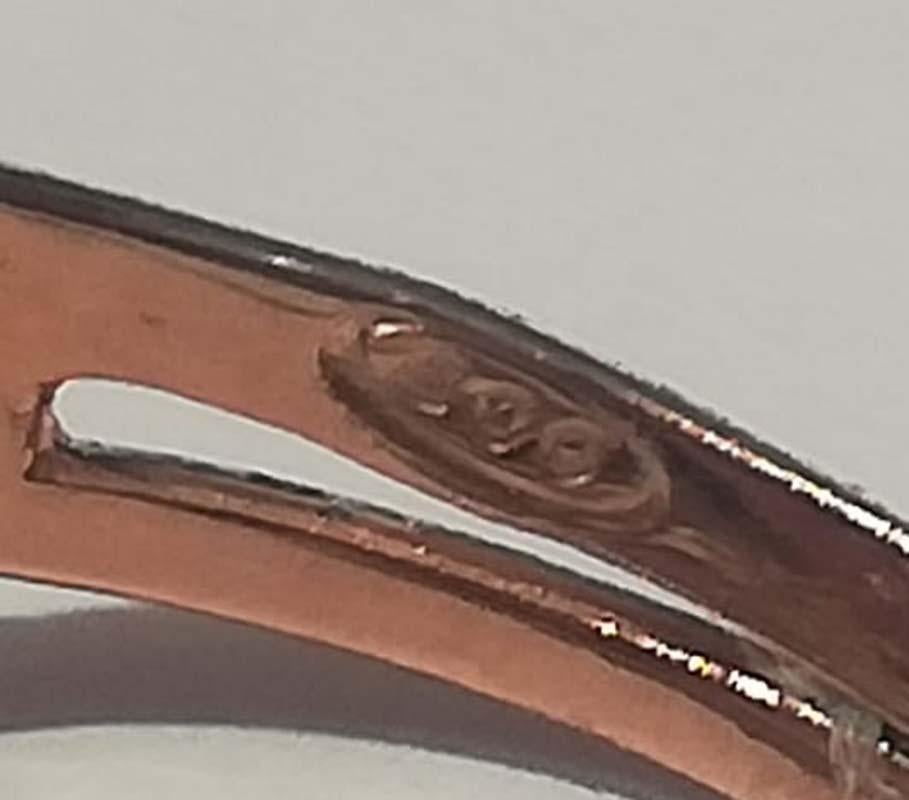 Anello con ametiste, rubini, diamanti, oro rosa e argento. in vendita 1