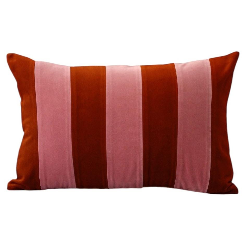 Cuscino decorativo Ametista II Brick e Rose Velvet Deluxe realizzato a mano