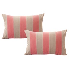 Ametista II Sand & Rose Set of 2 Velvet Deluxe Handmade Decorative Pillows