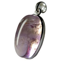 Ciondolo in argento ametrino ametista quarzo naturale Regalo per lui gioielli unisex