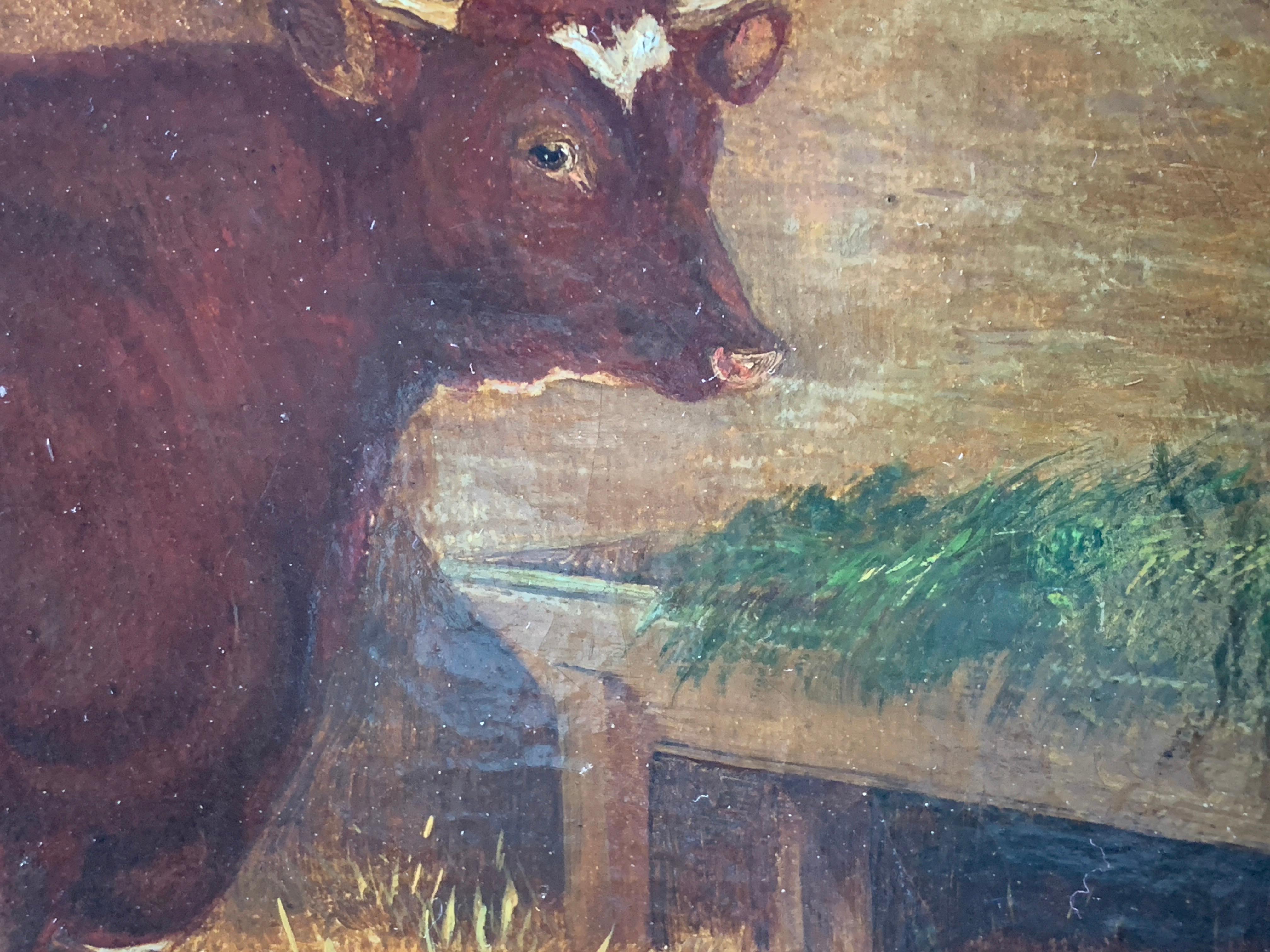 folk art cow