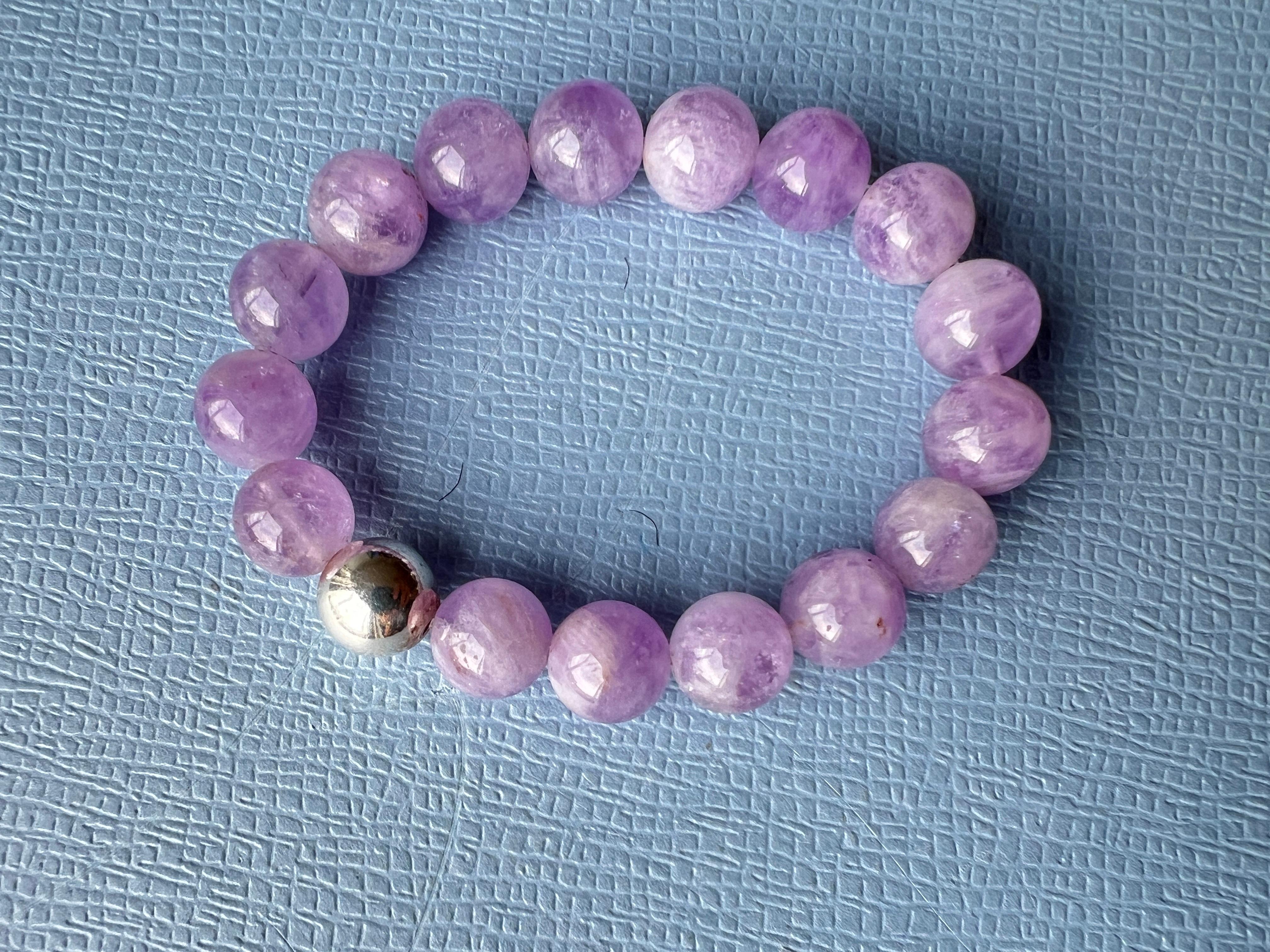 Pulsera Amhetyst Plata Contemporáneo en venta