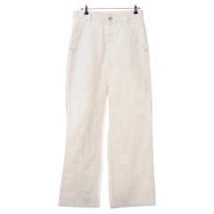 Ami Alexandre Mattiussi Cotton Wide Pants White