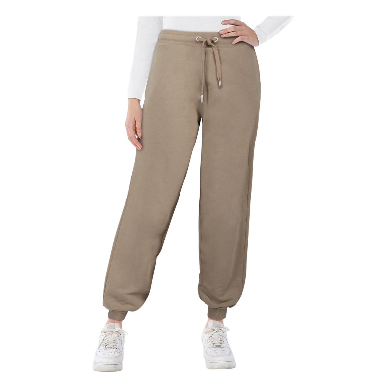 AMI Beige Logo-Stickerei Jogger Größe XS im Angebot